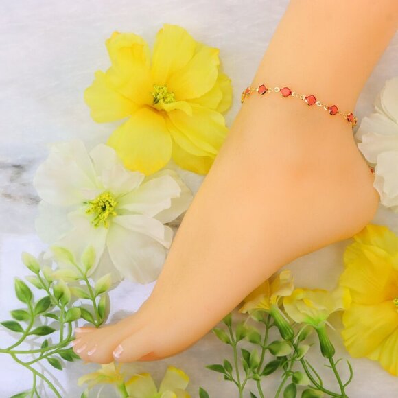 Minimalist Anklet, Sleek & Modern Design, Women’s Fashion, YC110444-A - Picture 4 of 10